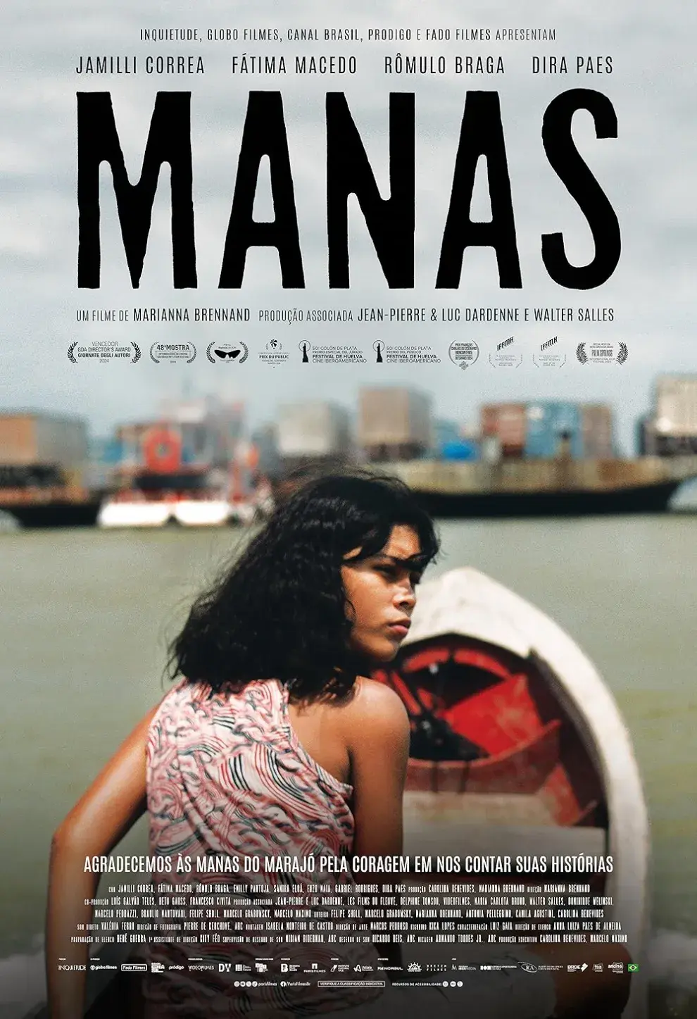 Póster de la película Manas, nominada al Premio Goya a Mejor film Iberoamericano.