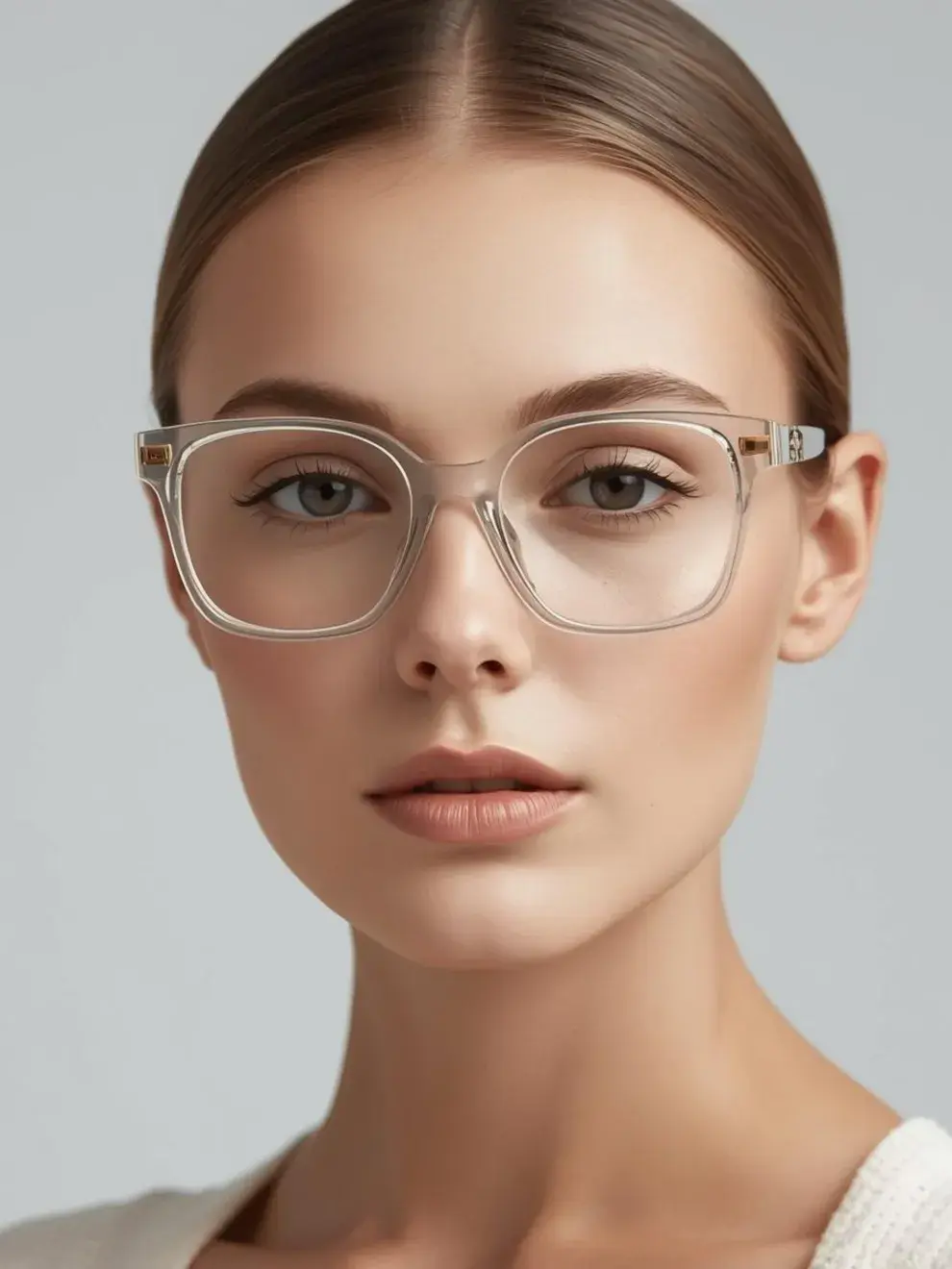 Foto de mujer con anteojos.