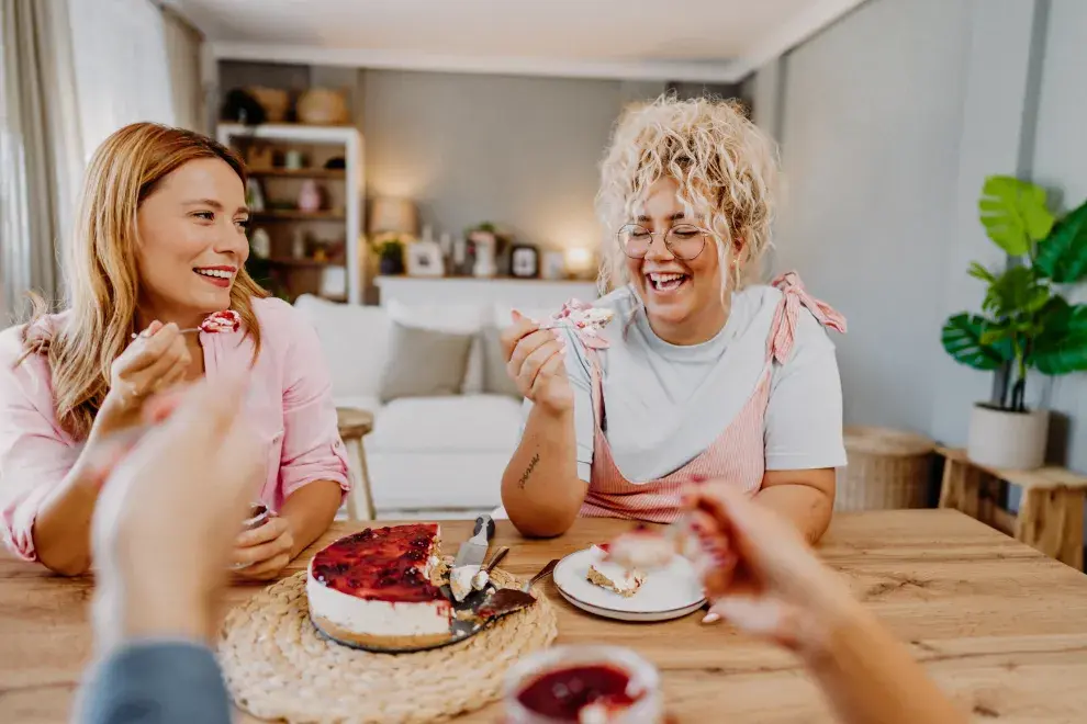 Foto de reunión de amigas.