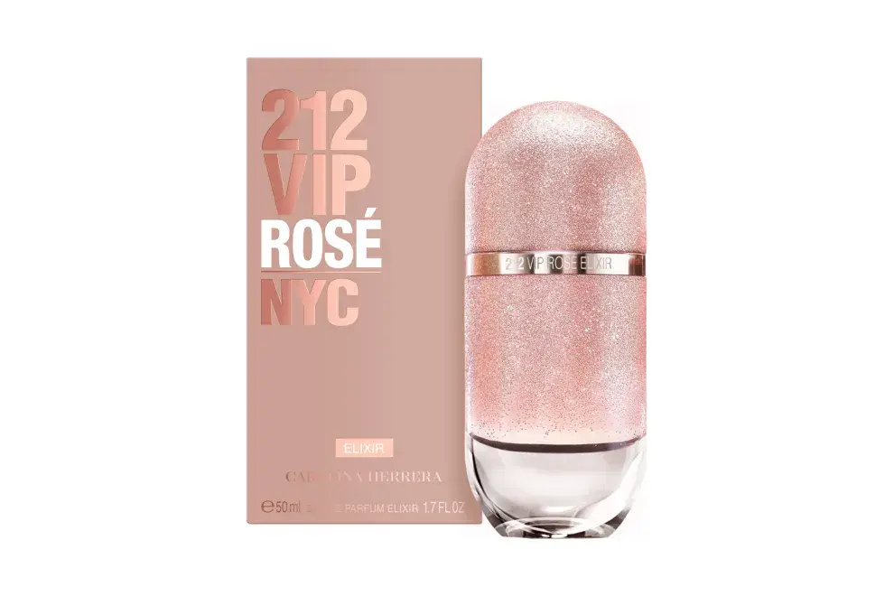212 VIP Rosé de Carolina Herrera es una fragancia femenina de la familia olfativa floral frutal ($169.400)