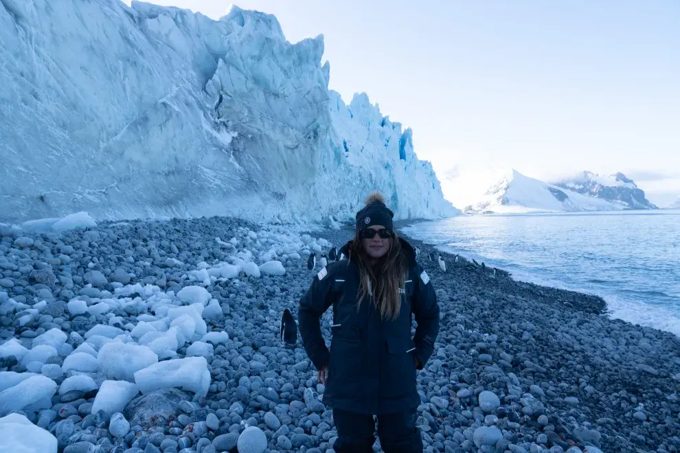 Sofi en la Antártida