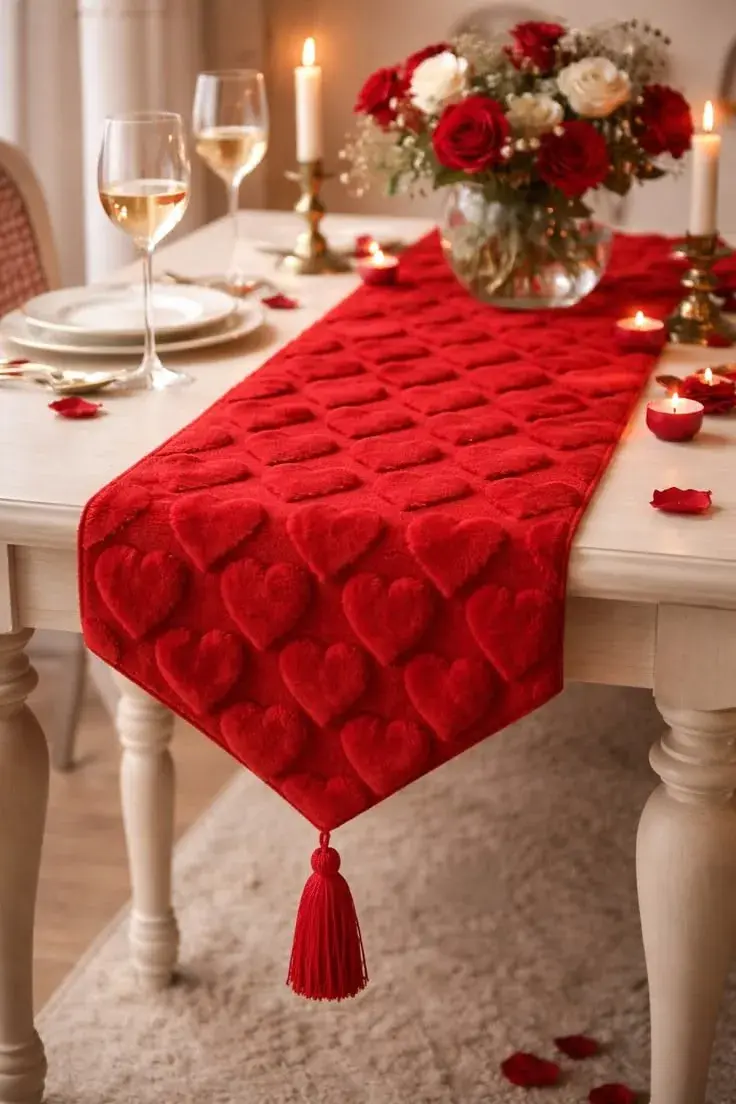 Foto de mesa para San Valentín.