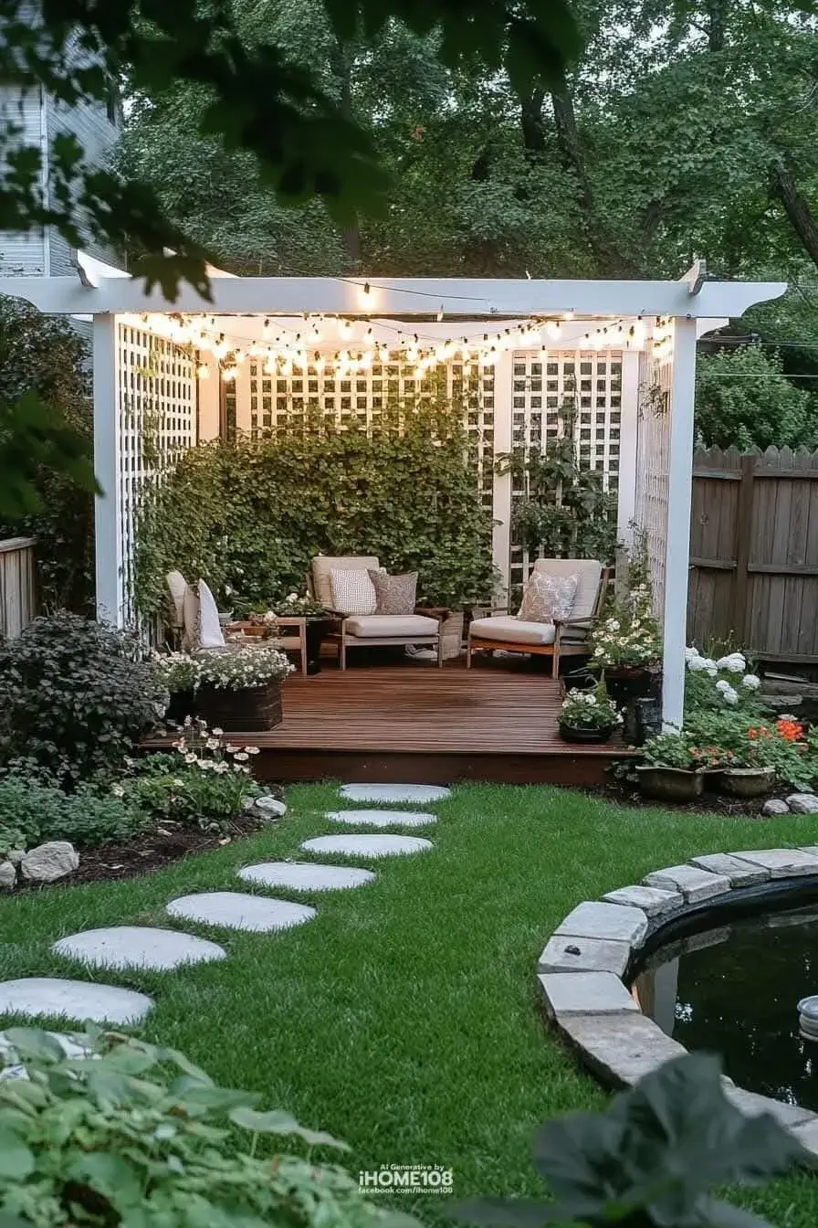 En patios pequeños, esta delimitación ayuda a que todo se vea más prolijo, armónico y pensado.