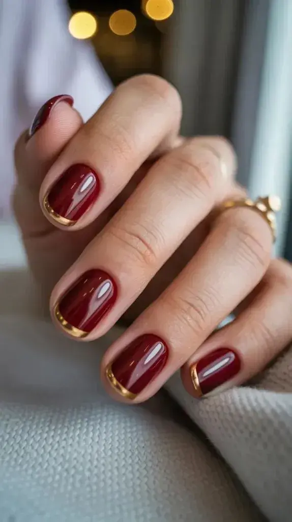 Pequeños acentos en dorado —líneas finas, foil o micro strass— elevan el diseño