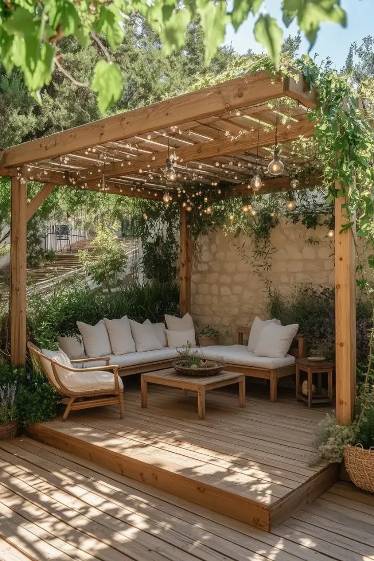 Aunque solemos asociar los espacios exteriores con el verano, un patio bien armado puede disfrutarse en todas las estaciones. 