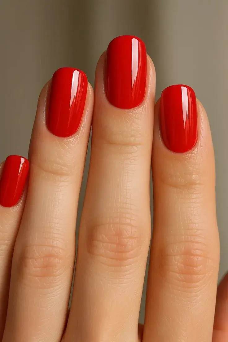 El rojo puro, con acabado glossy, sigue siendo un infalible.