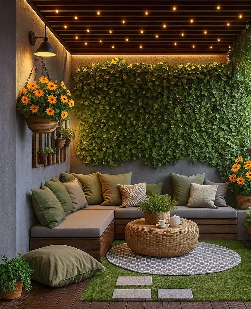 Ideas para ubicar sillones en patios pequeños.