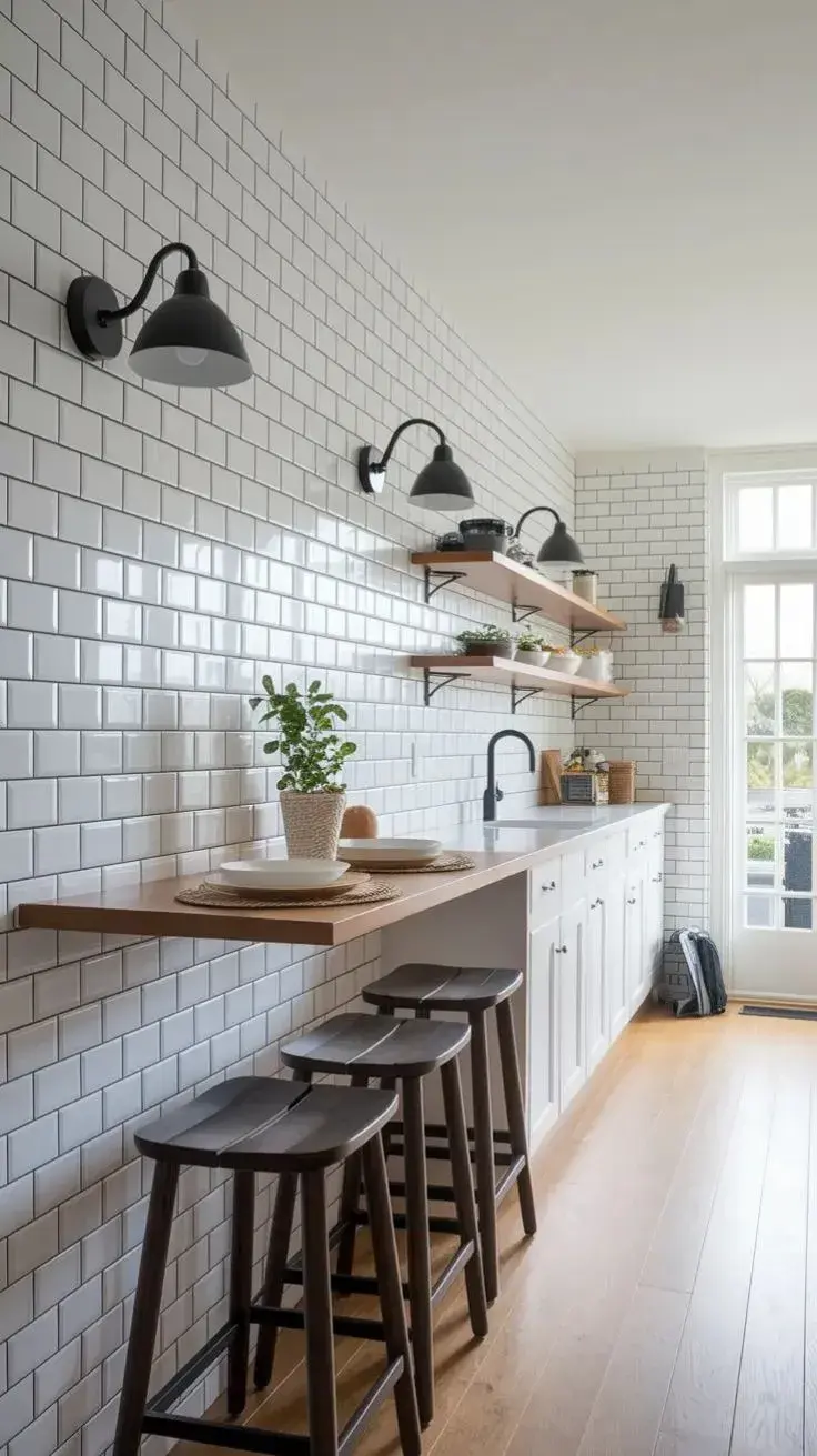 Para reforzar la sensación de espacio, conviene optar por colores claros —blancos, arenas o tonos suaves— que reflejen la luz y eviten la saturación visual.