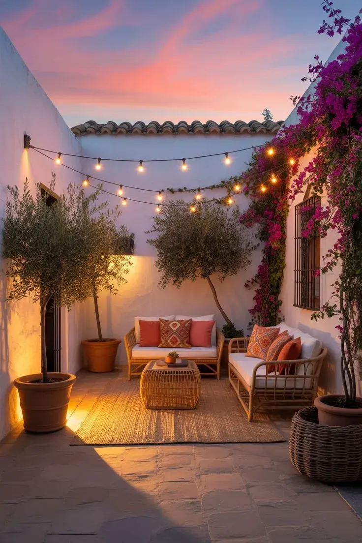 Mini patios con aire mediterráneo: 5 ideas para lugares chicos