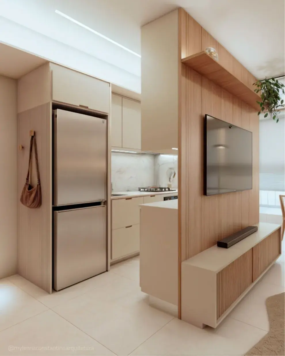 Heladeras escondidas: las mejores ideas para integrarlas a tus muebles y lograr una cocina minimalista