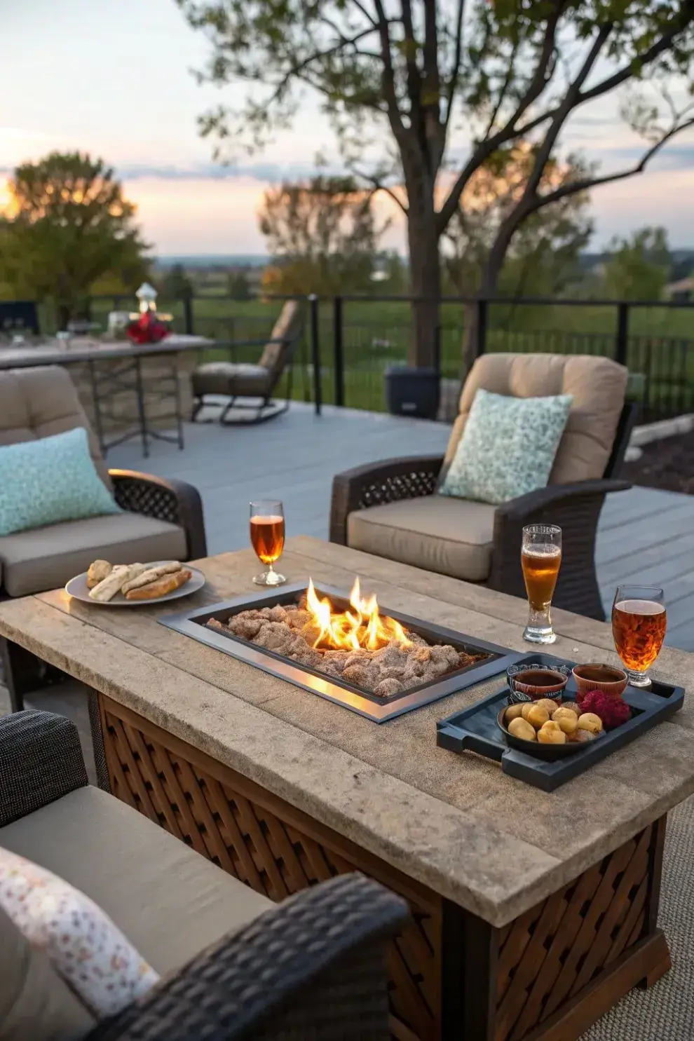 La tendencia de usar fogoneros como mesas de apoyo.