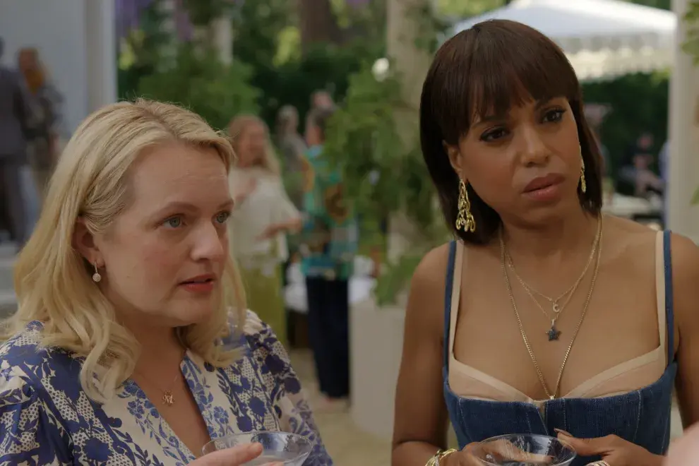 Elisabeth Moss y Kerry Washington en Mujeres Imperfectas.