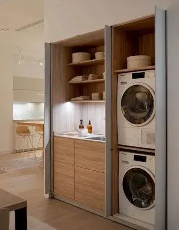 Lavaderos invisibles: cómo integrarlos sin que invadan la casa