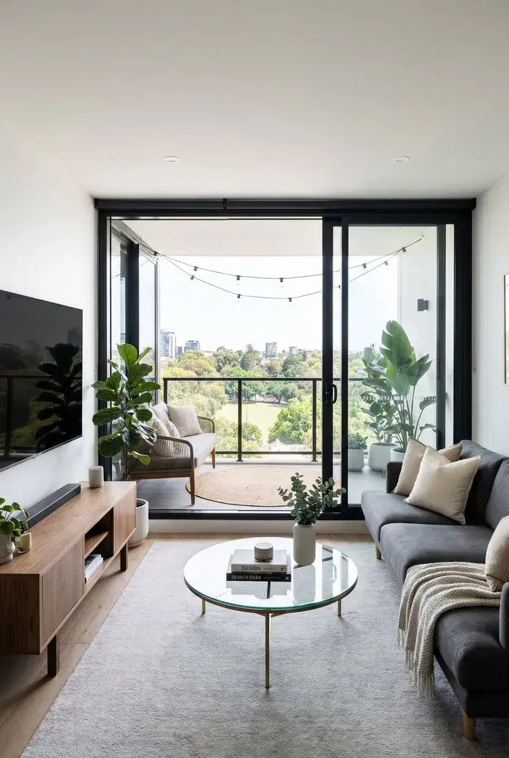 3 trucos deco para integrar el living al balcón