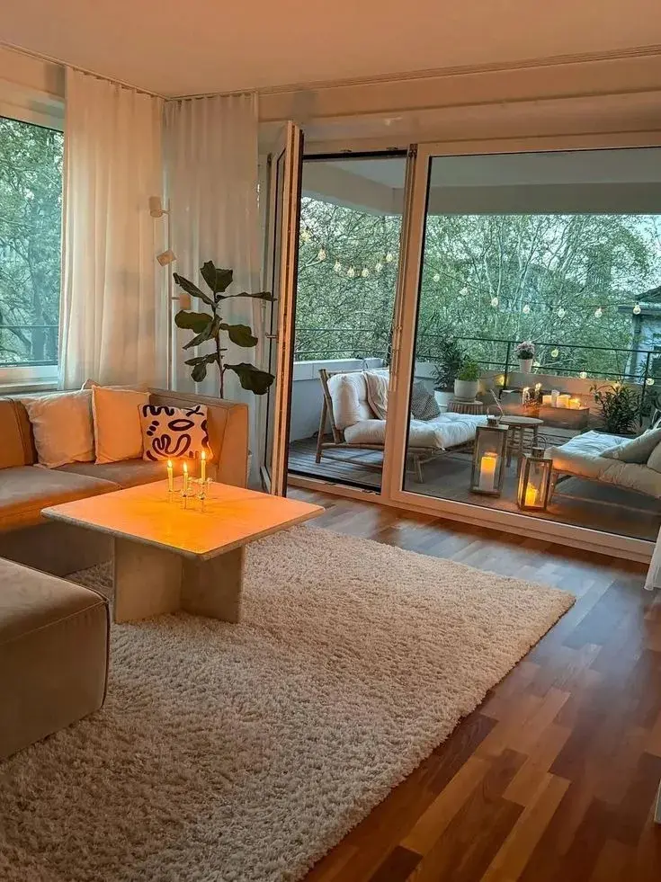 3 trucos deco para integrar el living al balcón