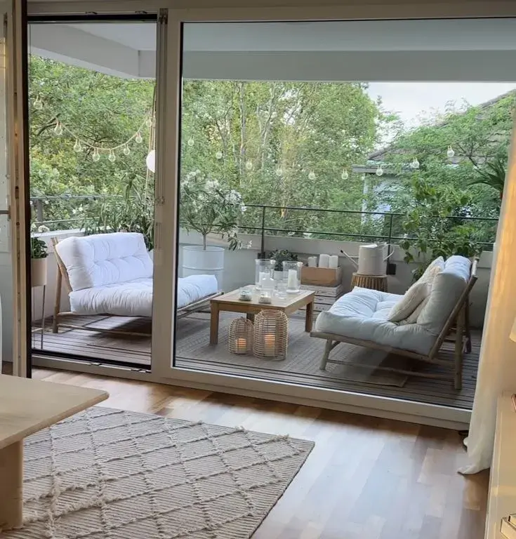 3 trucos deco para integrar el living al balcón