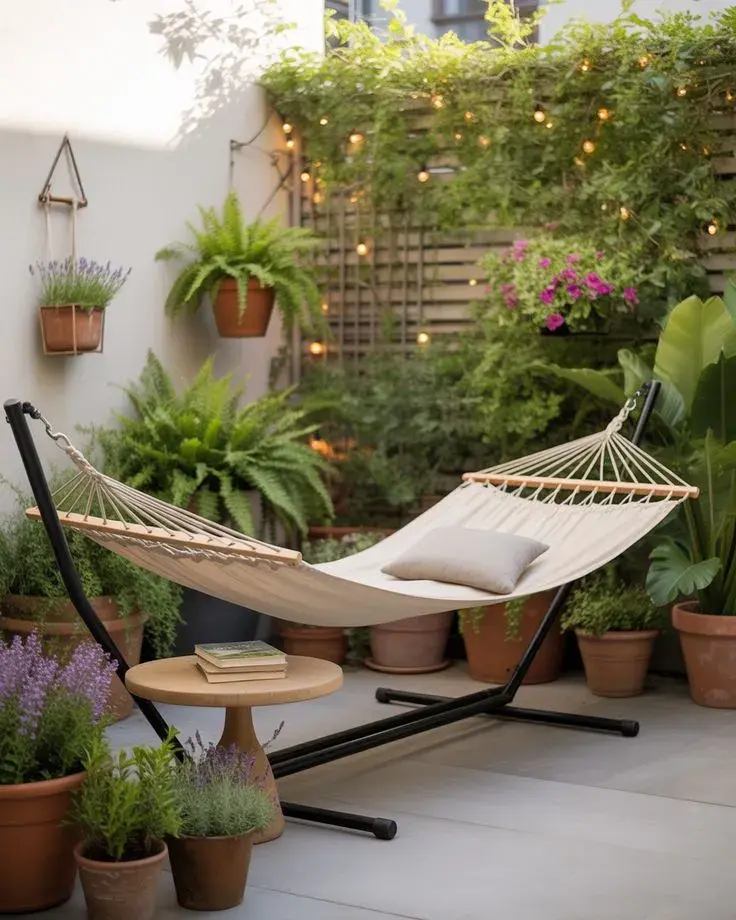 Hamacas y columpios compactos