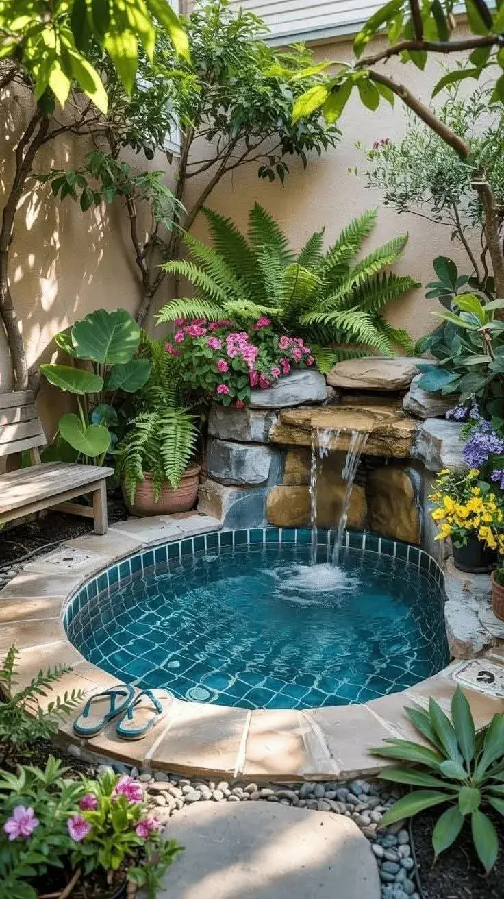 Cómo hacer un jardín sensorial alrededor de tu pileta