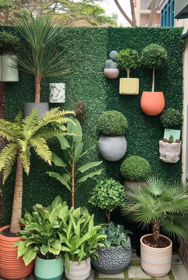 Recursos visuales para que el patio chico se vea más grande.