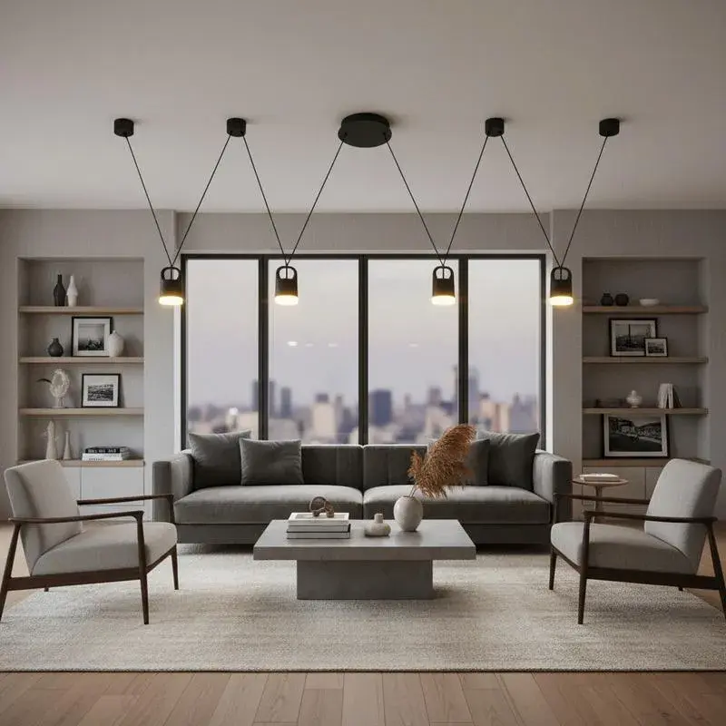 Lampara Colgante Mateo 4 Luces Led (LUZ DESING $237.639)