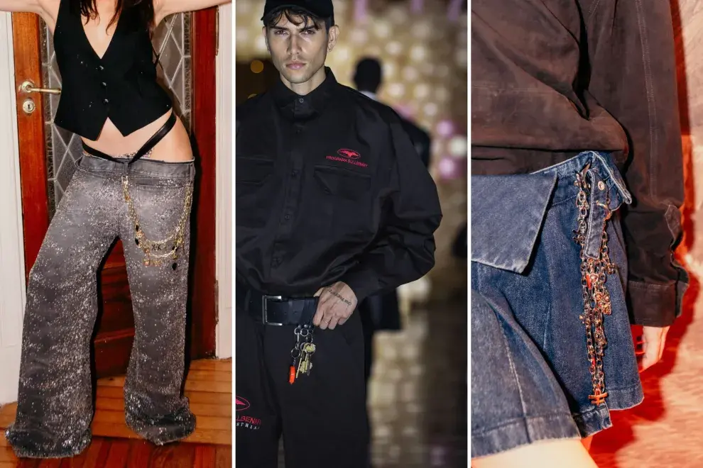 Kosiuko y Bullbenny, con cadenas y llaveros.