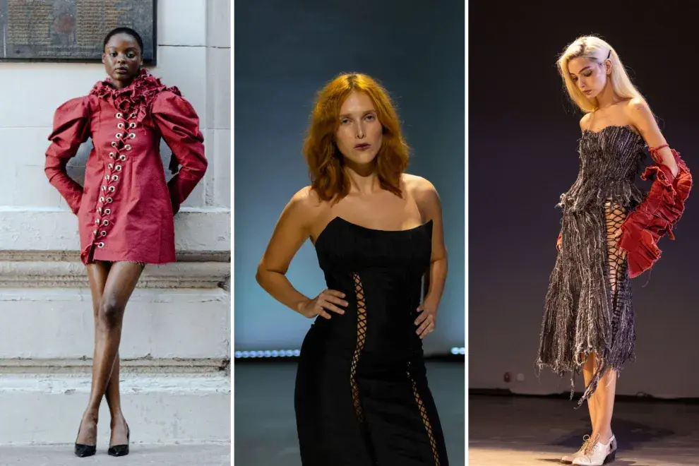 Velasco y, en el centro Valentina Schuchner.