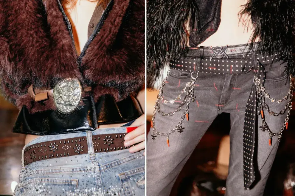 Kosiuko subrayó la tendencia y la combinó con cintos. 