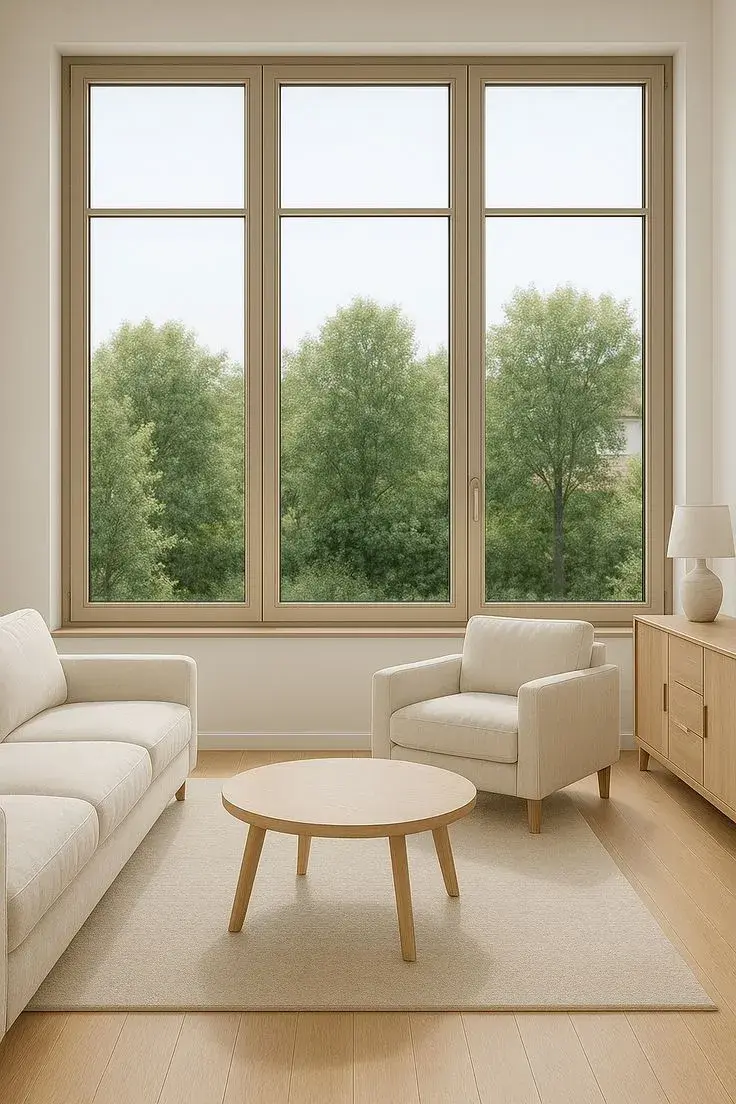 A diferencia de las ventanas tradicionales, esta propuesta apuesta por superficies vidriadas más amplias que permiten que la luz natural se distribuya de manera uniforme en toda la habitación.