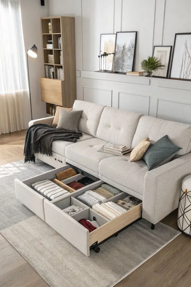 Optar por muebles de líneas simples, patas visibles y proporciones adecuadas ayuda a que el ambiente respire.