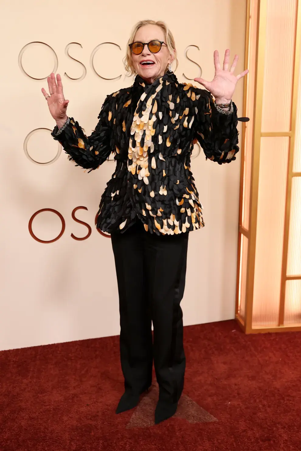 Amy Madigan en la alfombra roja de los Premios Oscar 2026.