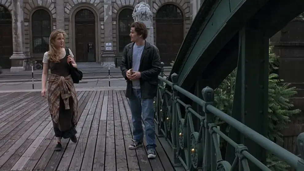 Imagen de la película Antes del amanecer.