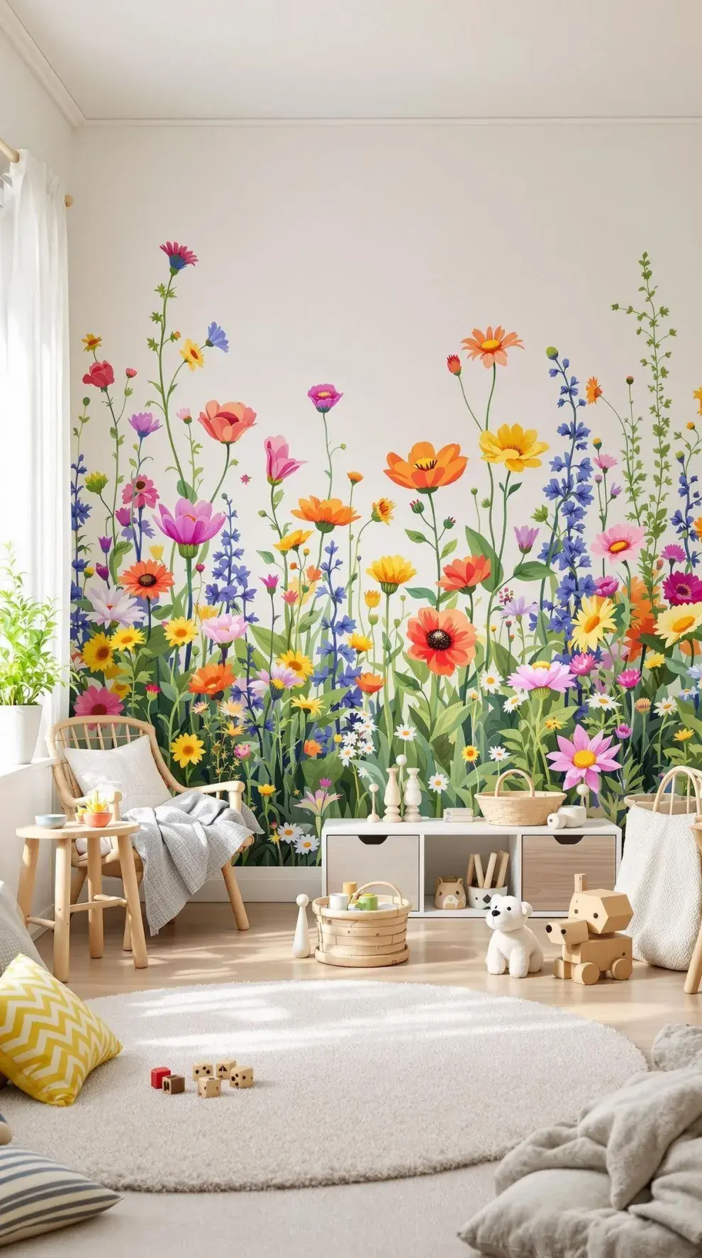 No hace falta pintar toda la pared: podés crear formas geométricas, arcos, franjas o bloques de color para destacar un sector.