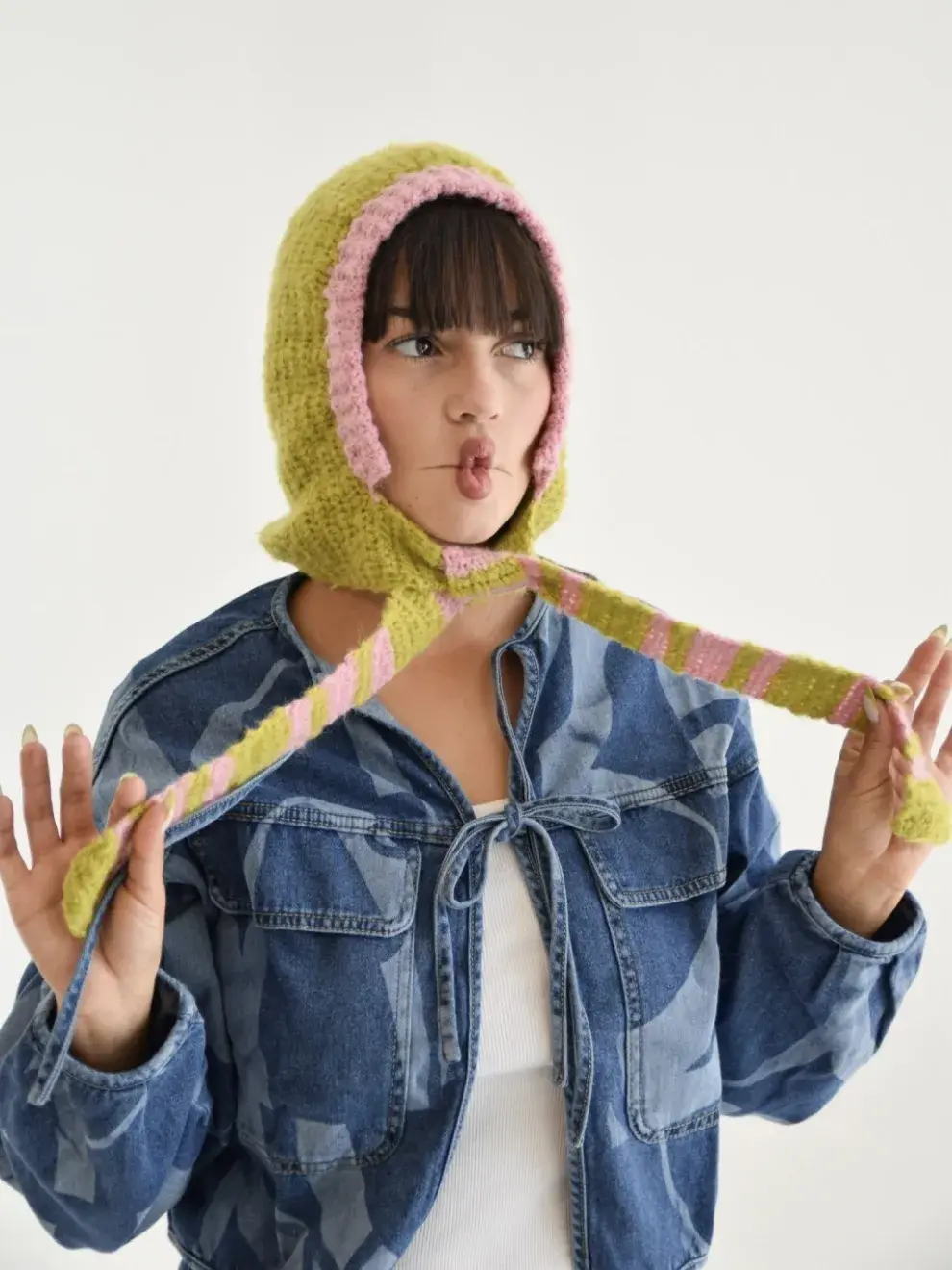 Foto de Balaclava color pistacho.