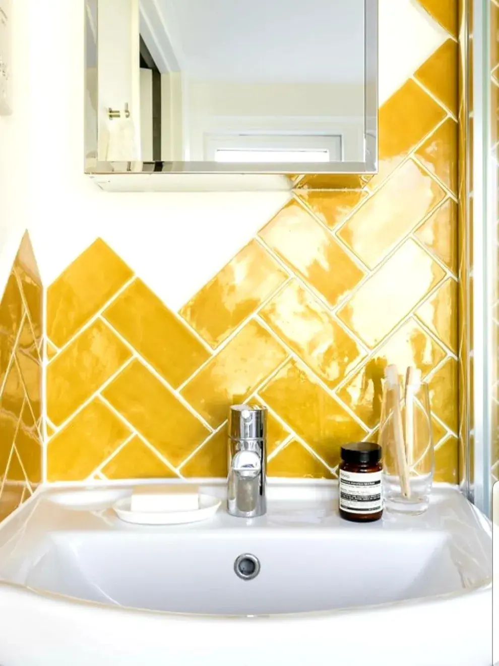 Foto de un baño moderno.