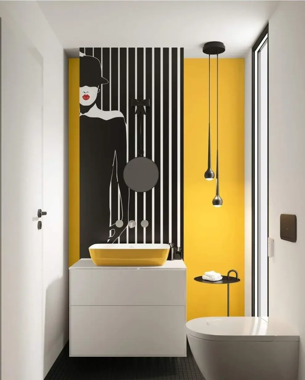 Foto de un baño moderno.