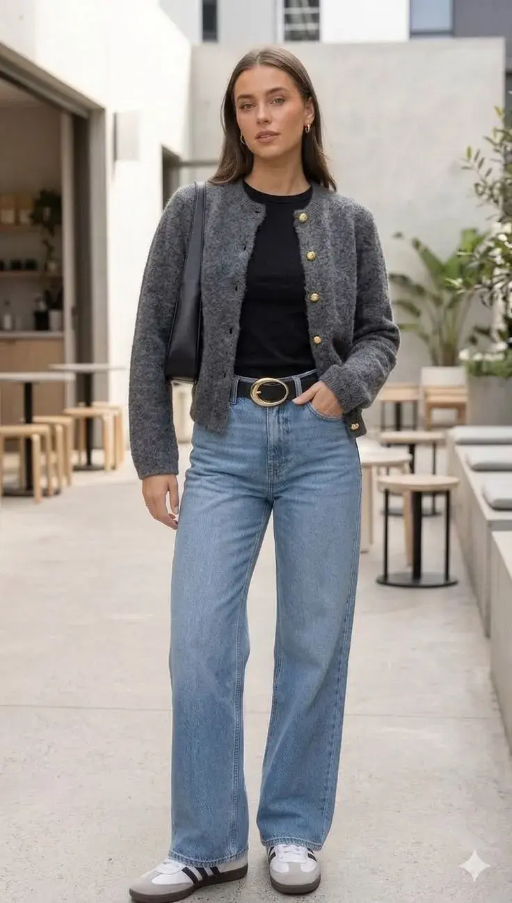 Incluso dentro del universo del jean, las versiones rectas se consolidan como favoritas, desplazando tanto a los chupines como a los modelos excesivamente amplios.