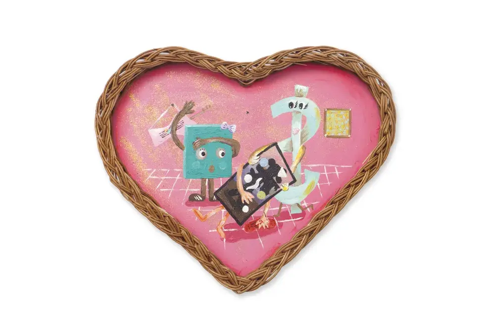 Los corazones son un leit motiv en la obra de Laguna que atraviesa distintas fases.