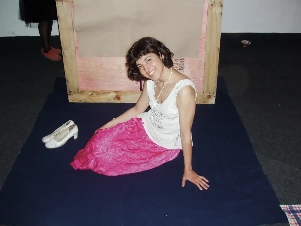 Fernanda Laguna en los años 90.