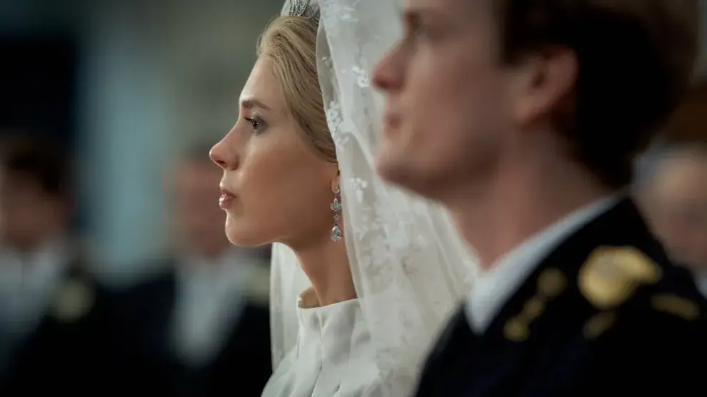 Foto de la boda de Máxima Zorreguieta en el primer capítulo de la temporada 2 de Máxima, serie de HBO Max.