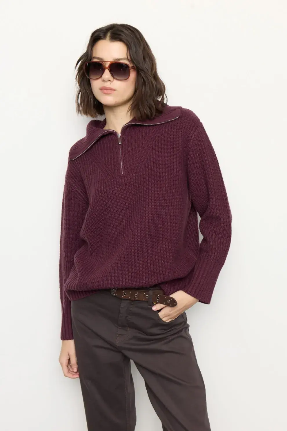 El borgoña es uno de los colores del invierno (VER $ 79.900)