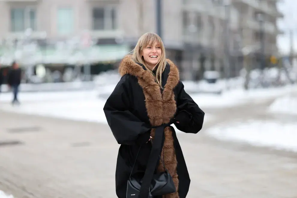 Piel sintética en tapados, otro must have del otoño