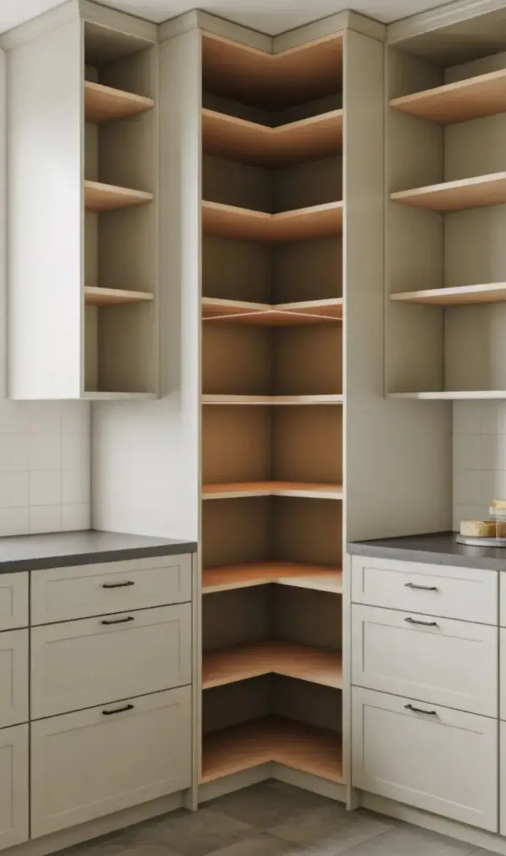 La clave para cocinas pequeñas: el guardado con lógica vertical.