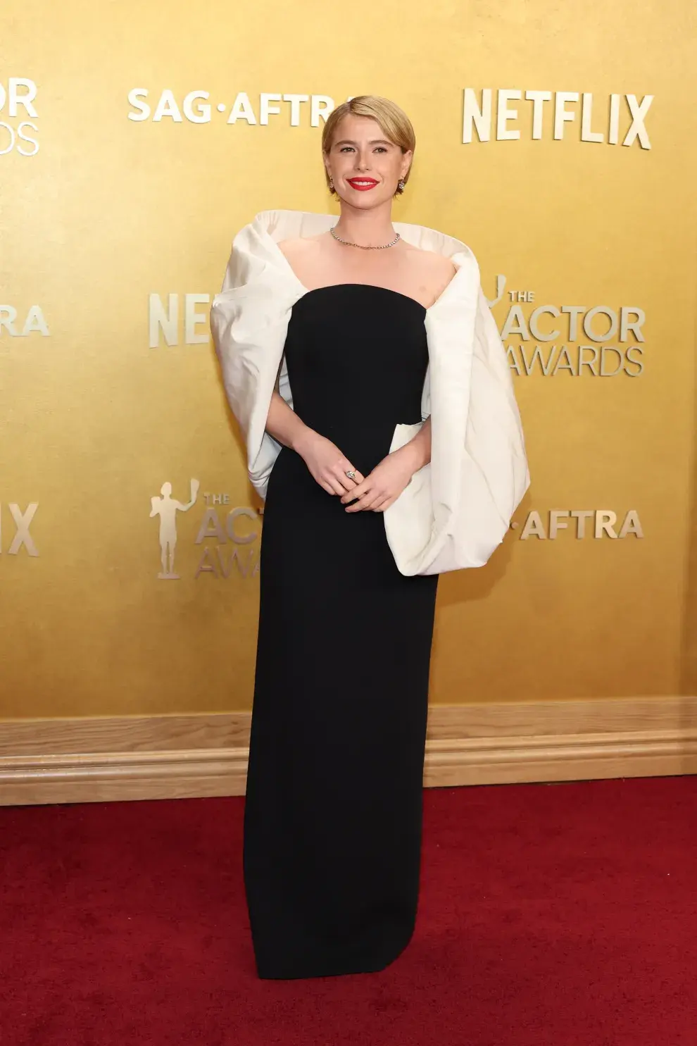 Jessie Buckley en la alfombra roja de los Actor Awards 2026.