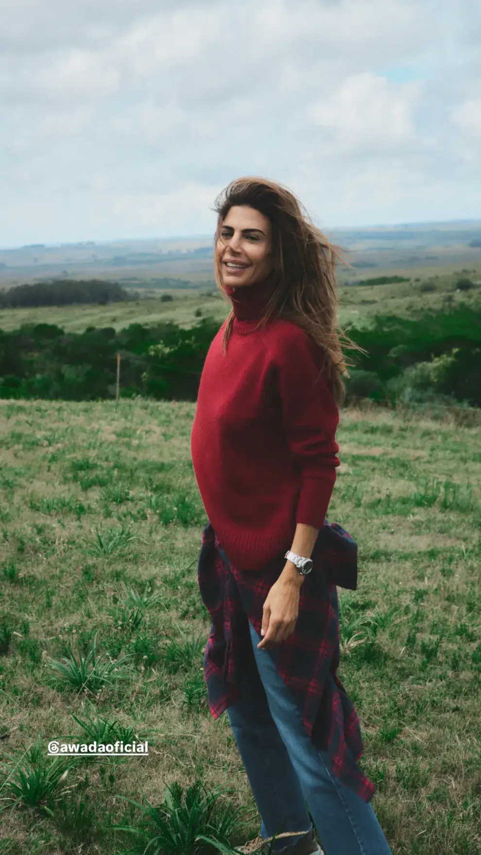 Durante su estadía, Awada mostró su faceta más relajada sin perder ese aire effortless que la caracteriza.