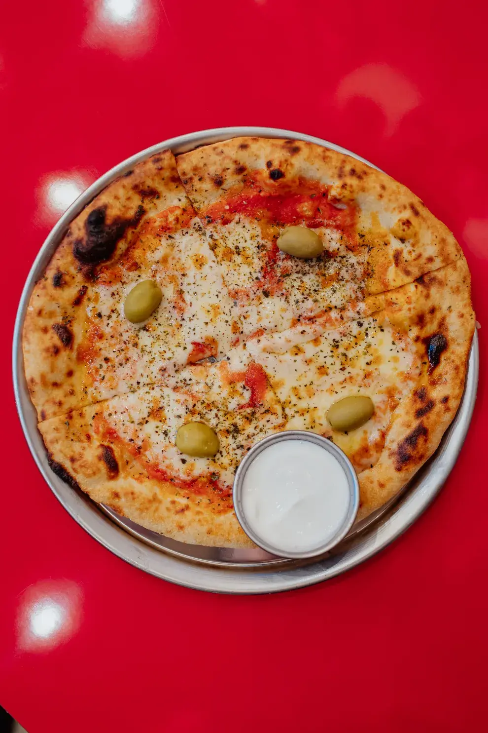 Pizza clásica de muzzarella