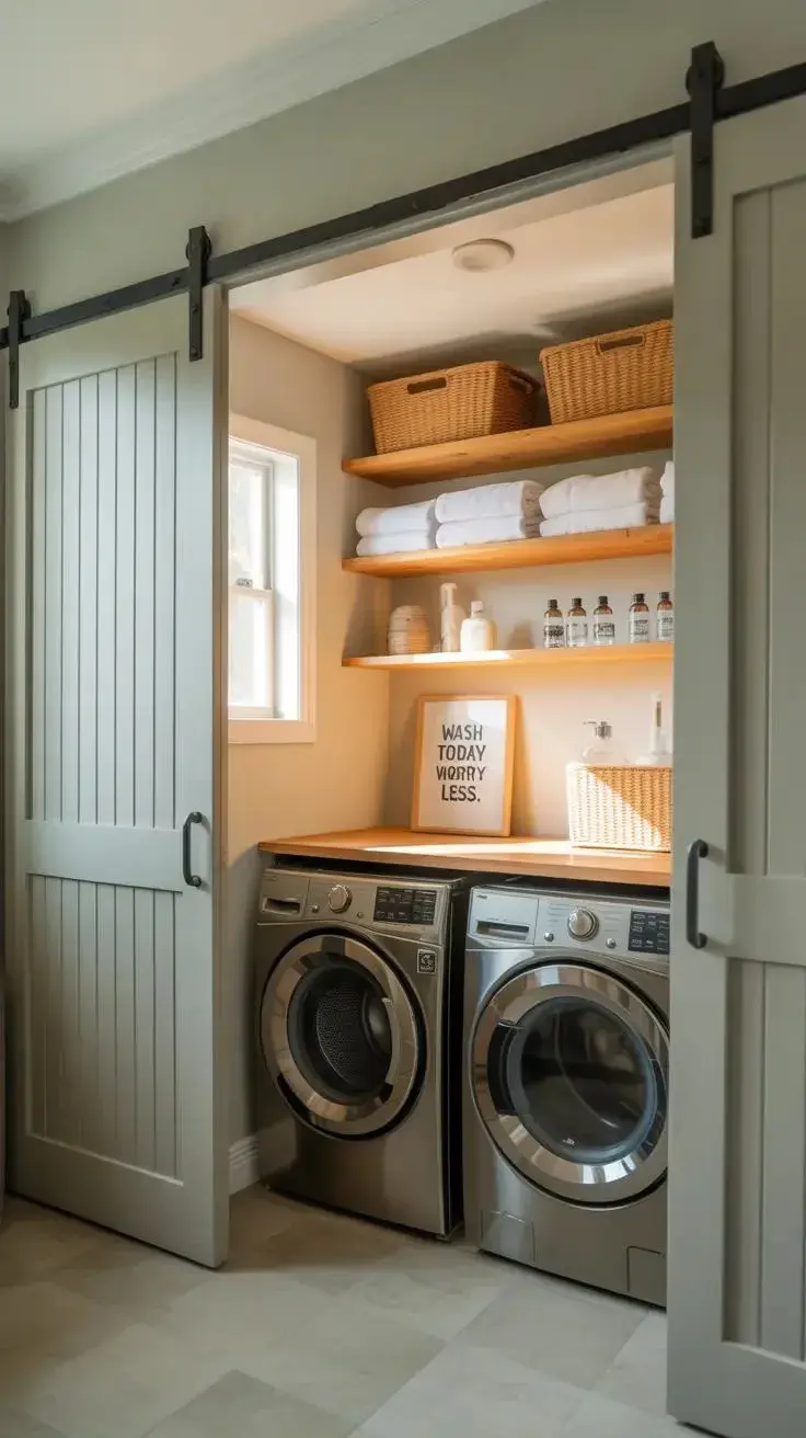 Puertas corredizas en lavaderos: las mejores ideas para ganar espacio y estilo