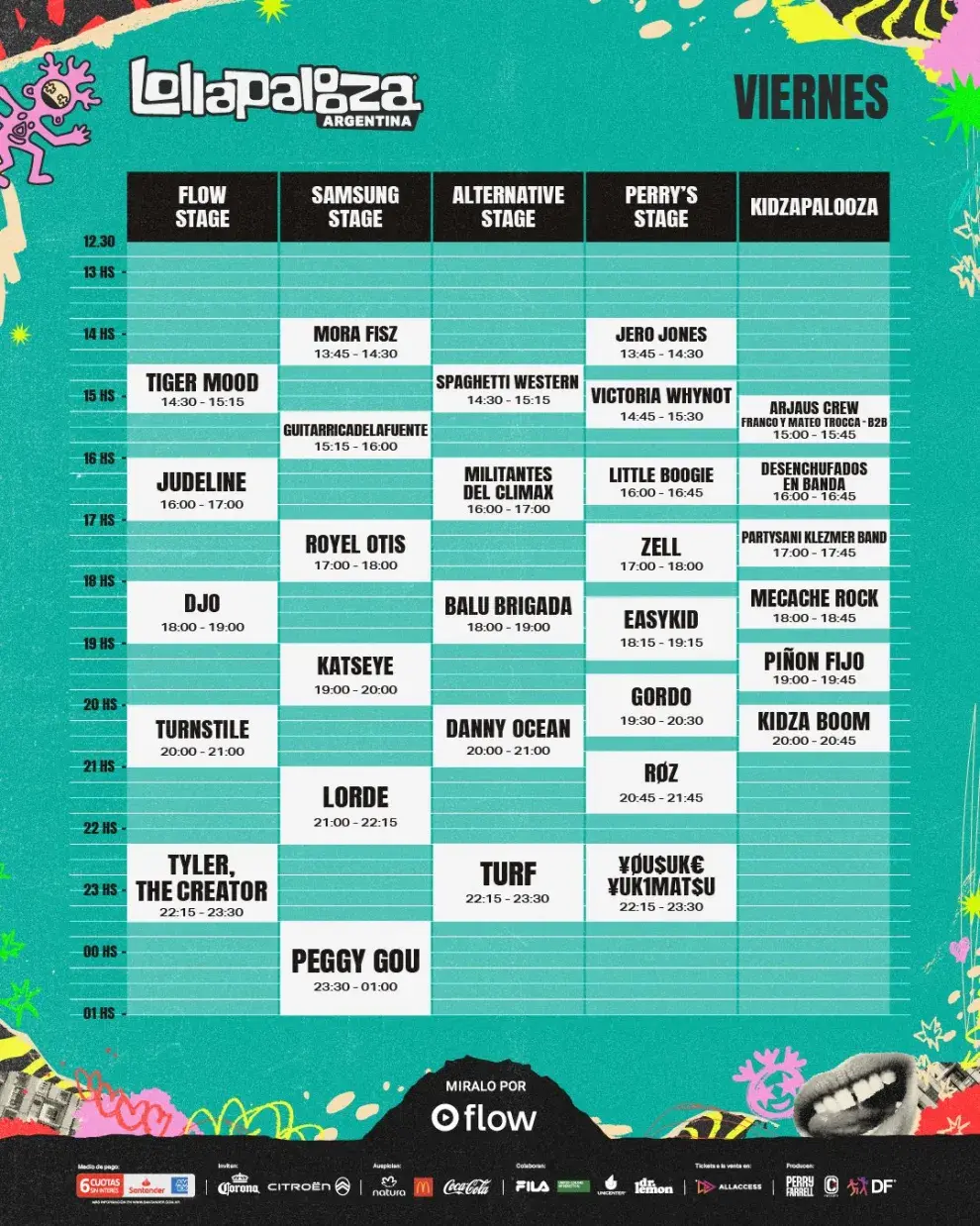 Lollapalooza Argentina 2026: todo lo que tenés que saber para ir al festival este año