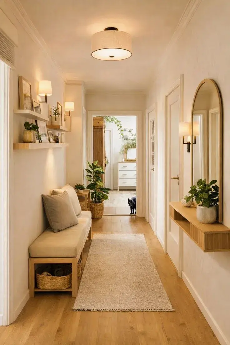 El pasillo también se decora: ideas simples para transformarlo en un espacio con estilo