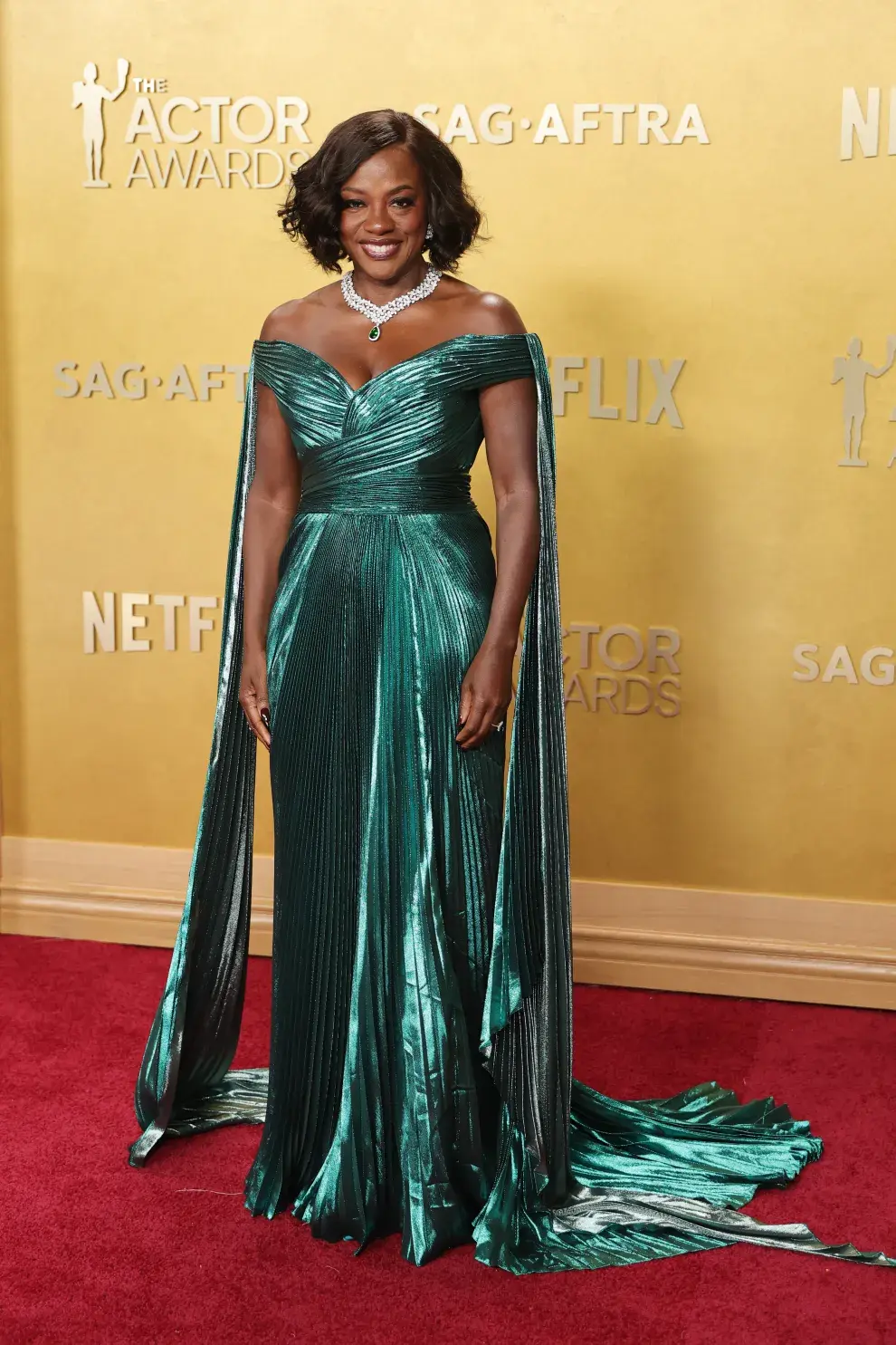 Viola Davis en la alfombra roja de los Actor Awards 2026.