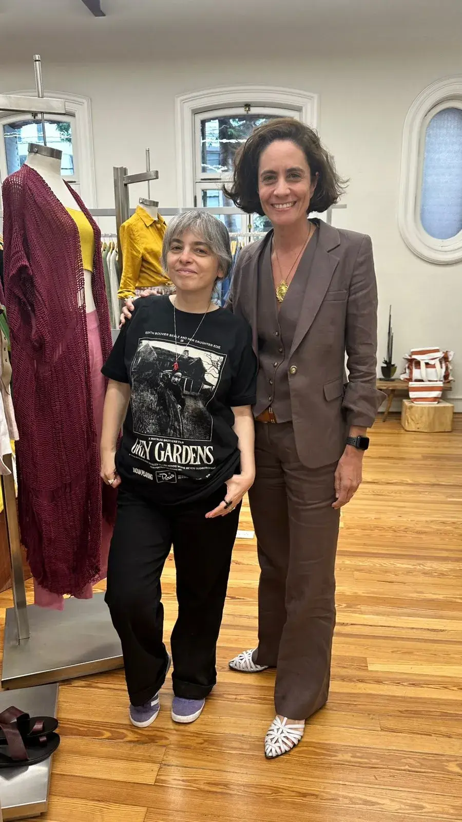 Cata Chavanne recibió a Mariana Enriquez en su tienda de Palermo Botánico.